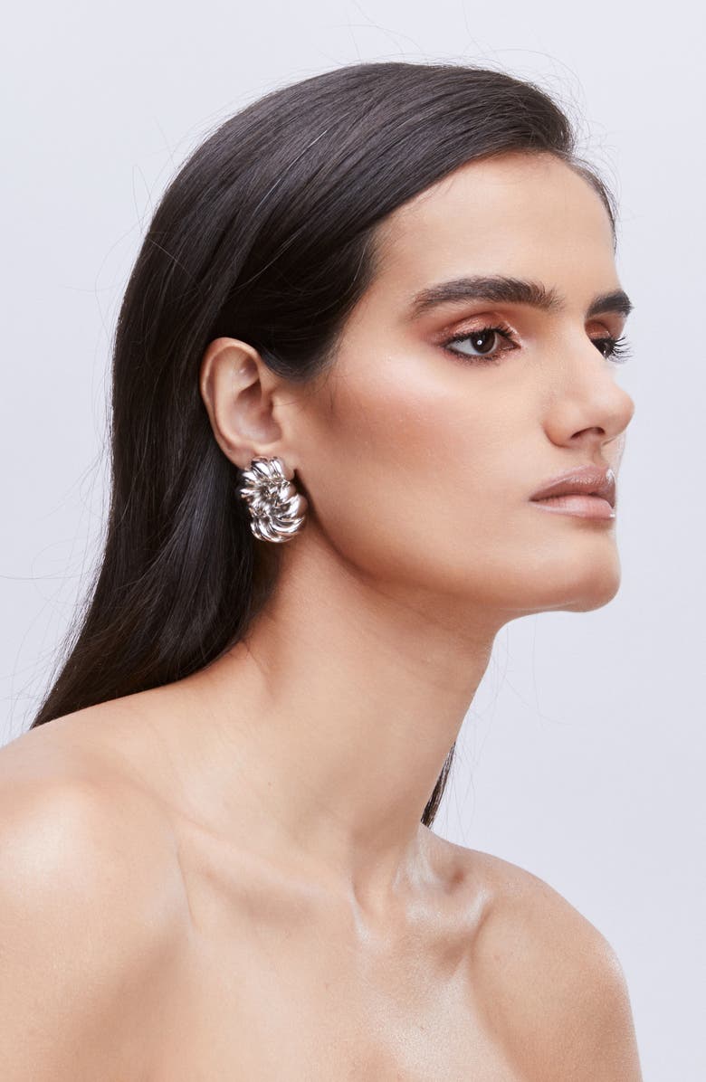 Julietta Loulou Stud Earrings, Alternate, color, Silver