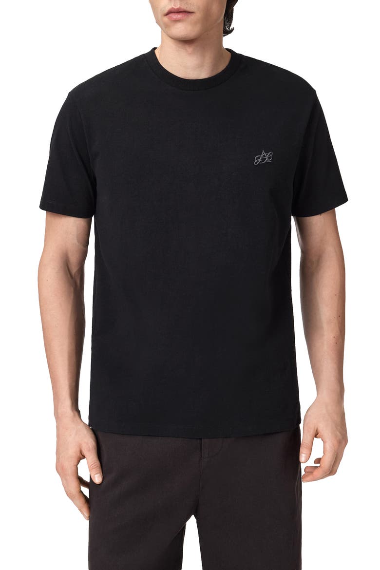 Cipher Relaxed T-Shirt, Main, color, JET BLACK