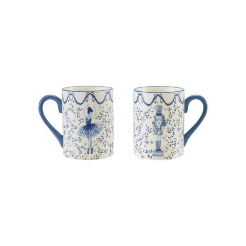 Porcelain Ballerina & Nutcracker Mug