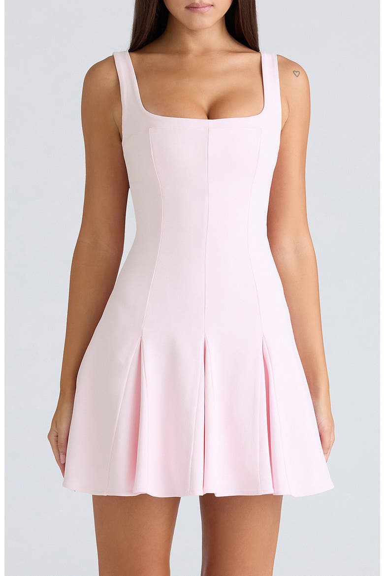 Amelie Paneled Minidress, Main, color, BALLERINA PINK