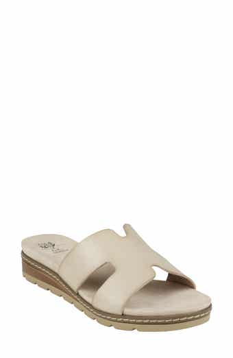 GOOD CHOICE NEW YORK Nellie Cutout Wedge Slide Sandal