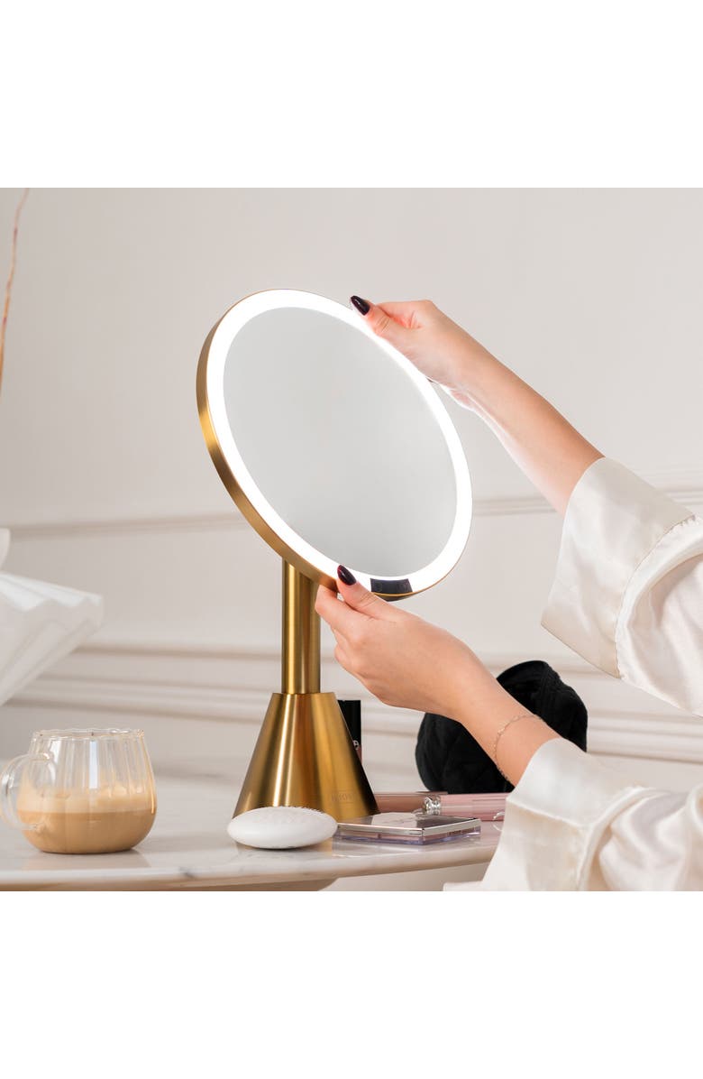 Ilios Lighting 5x Deluxe Rechargeable LED Mirror, Alternate, color, Black