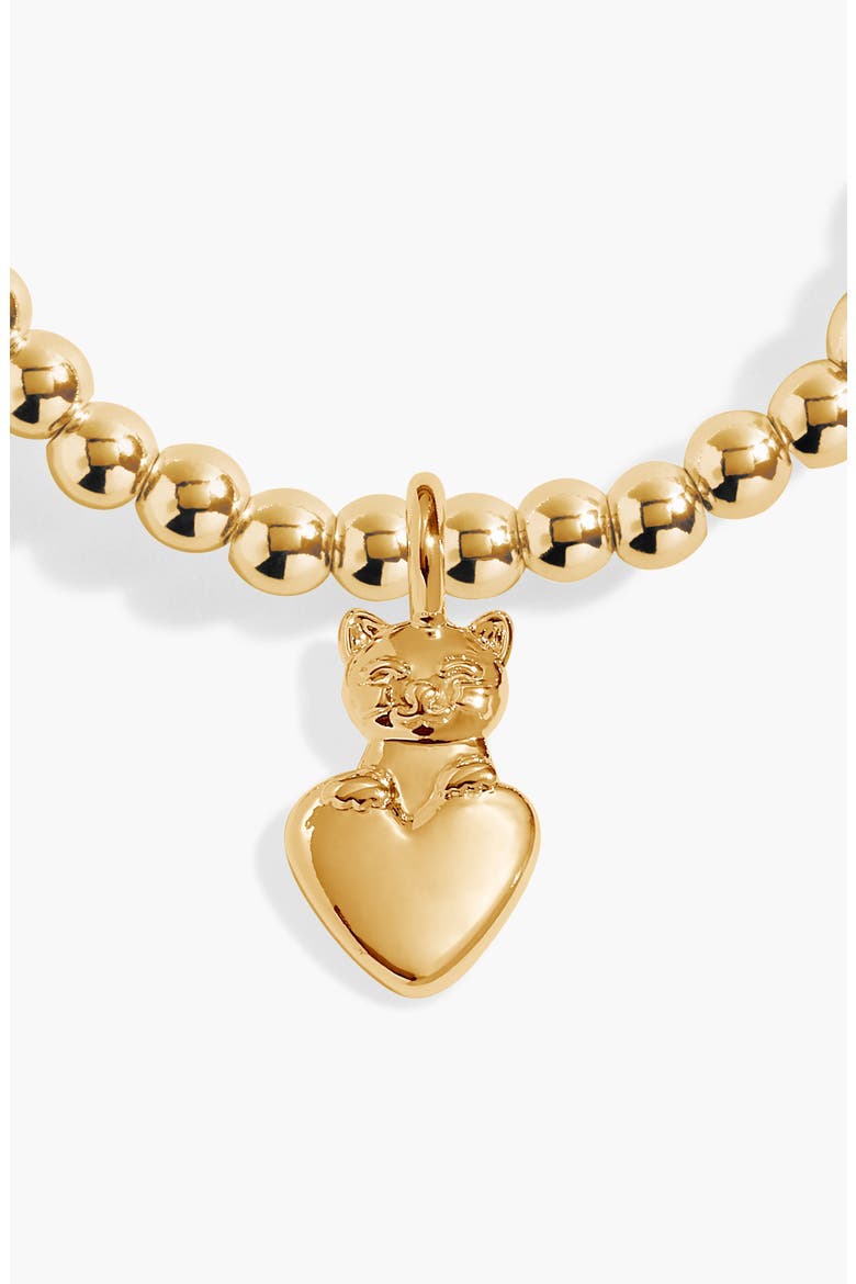 A Little 'Paw-Fect Cat Mom' Bracelet, Alternate, color, Gold Plated