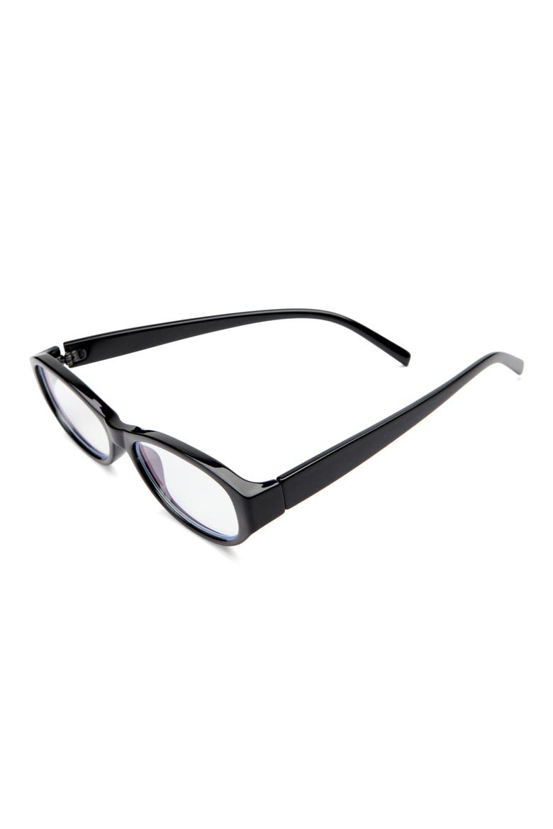 Cat Eye Blue Light Blocking Glasses, Alternate, color, BLACK