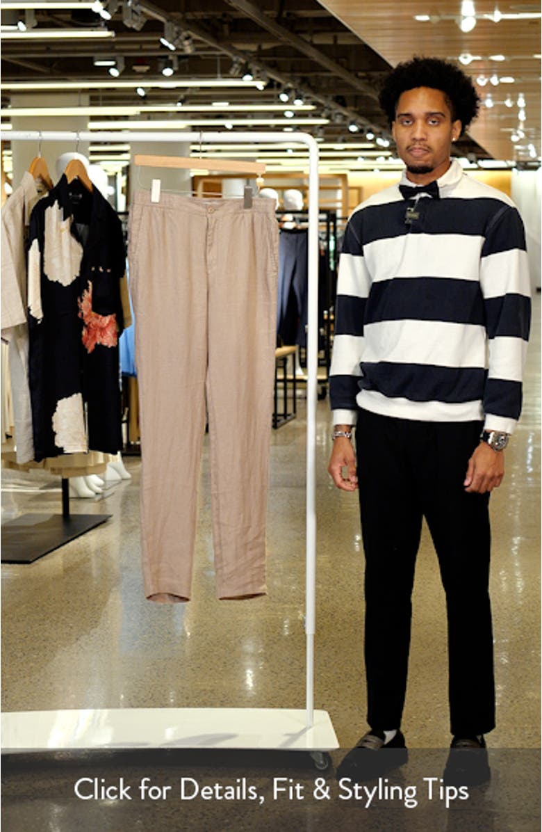 Tristan Drawstring Linen Pants, sales video thumbnail