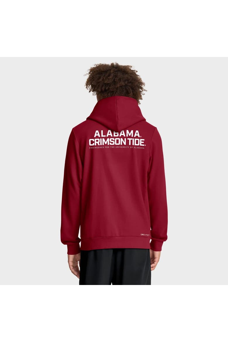 Men's Nike Crimson Alabama Crimson Tide 2025 Sideline Standard Issue Dri-FIT Full-Zip Hoodie, Alternate, color, Crimson