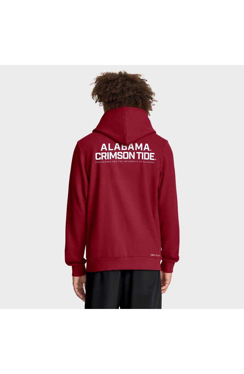 Nike Men's Nike Crimson Alabama Crimson Tide 2025 Sideline Standard Issue Dri-FIT Full-Zip Hoodie, Alternate, color, Crimson