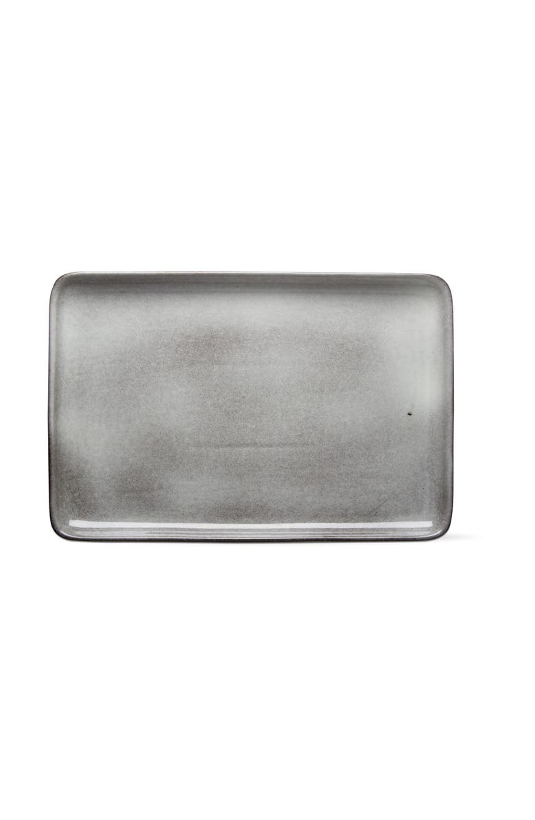 tag Stinson Rectangular Serving Platter Light Gray Ceramic Safe, Main, color, Gray