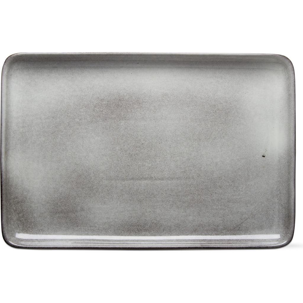 Tag Stinson Rectangular Serving Platter Light Gray Ceramic Safe In Gray