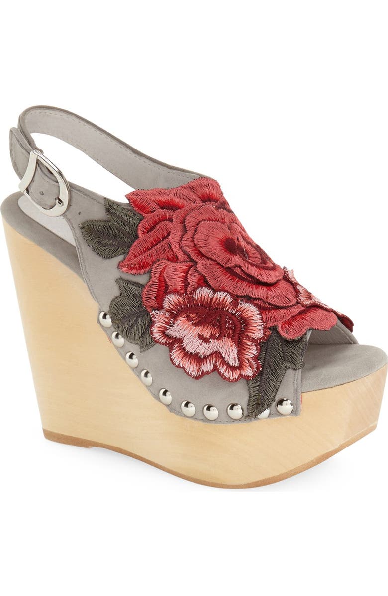 Jeffrey Campbell 'Snick' Platform Wedge Sandal, Main, color,