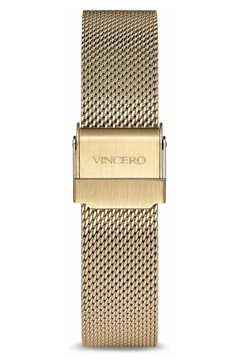 Petite Eros Mesh Strap Watch, 33mm, Alternate, color, GOLD / SATIN