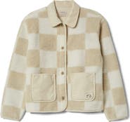 Brixton Delilah Plaid High Pile Fleece Jacket