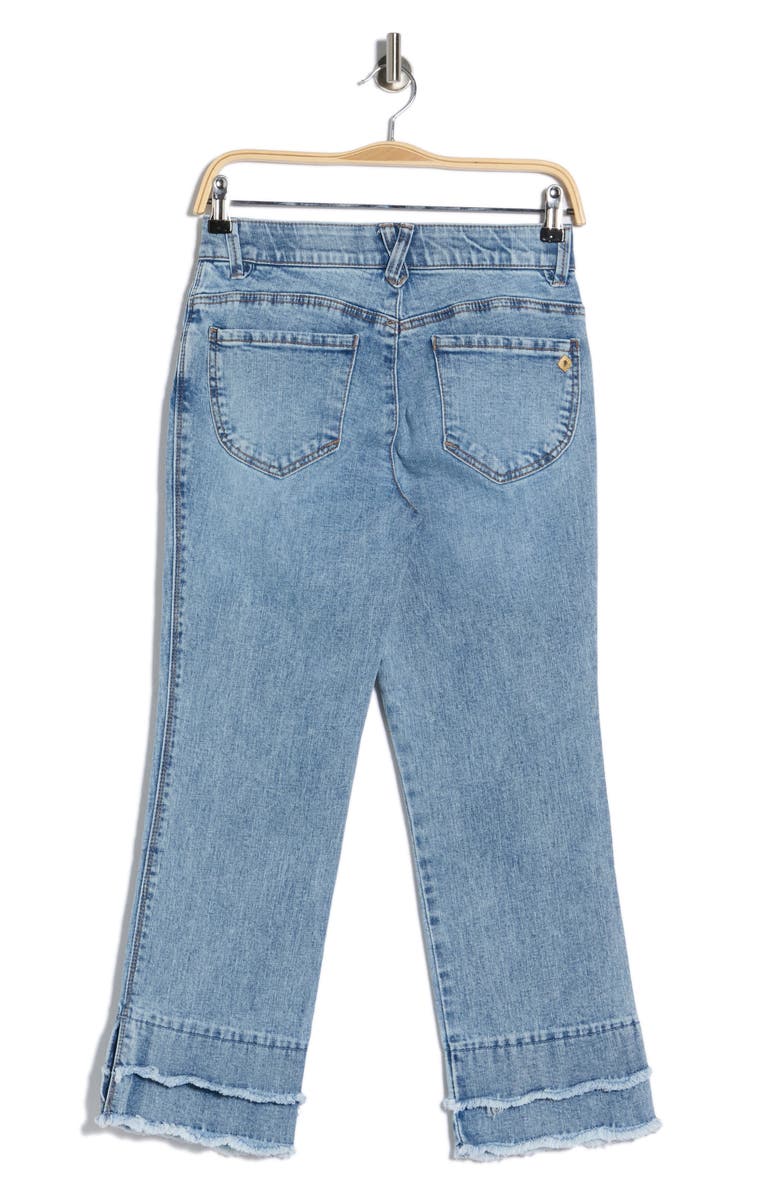 Democracy Double Layer Flare Jeans, Alternate, color, Light Blue Artisanal