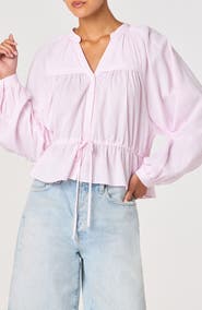 ASTR the Label Jessalyn Long Sleeve Woven Shirt
