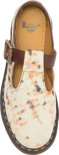 Genuine Calf Hair T-Bar Shoe