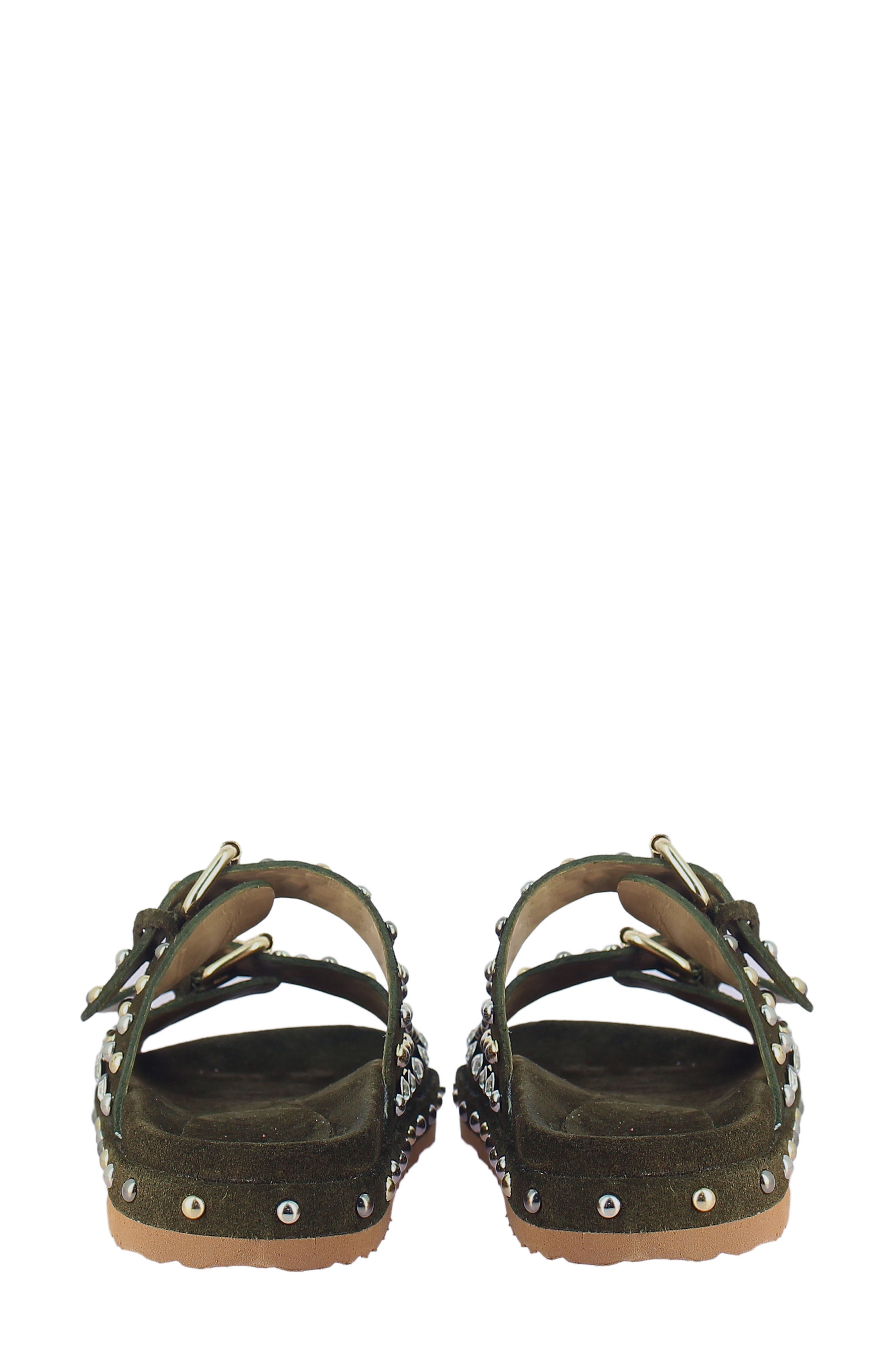 SAINT G Chloe Slide Sandal, Alternate, color, Green