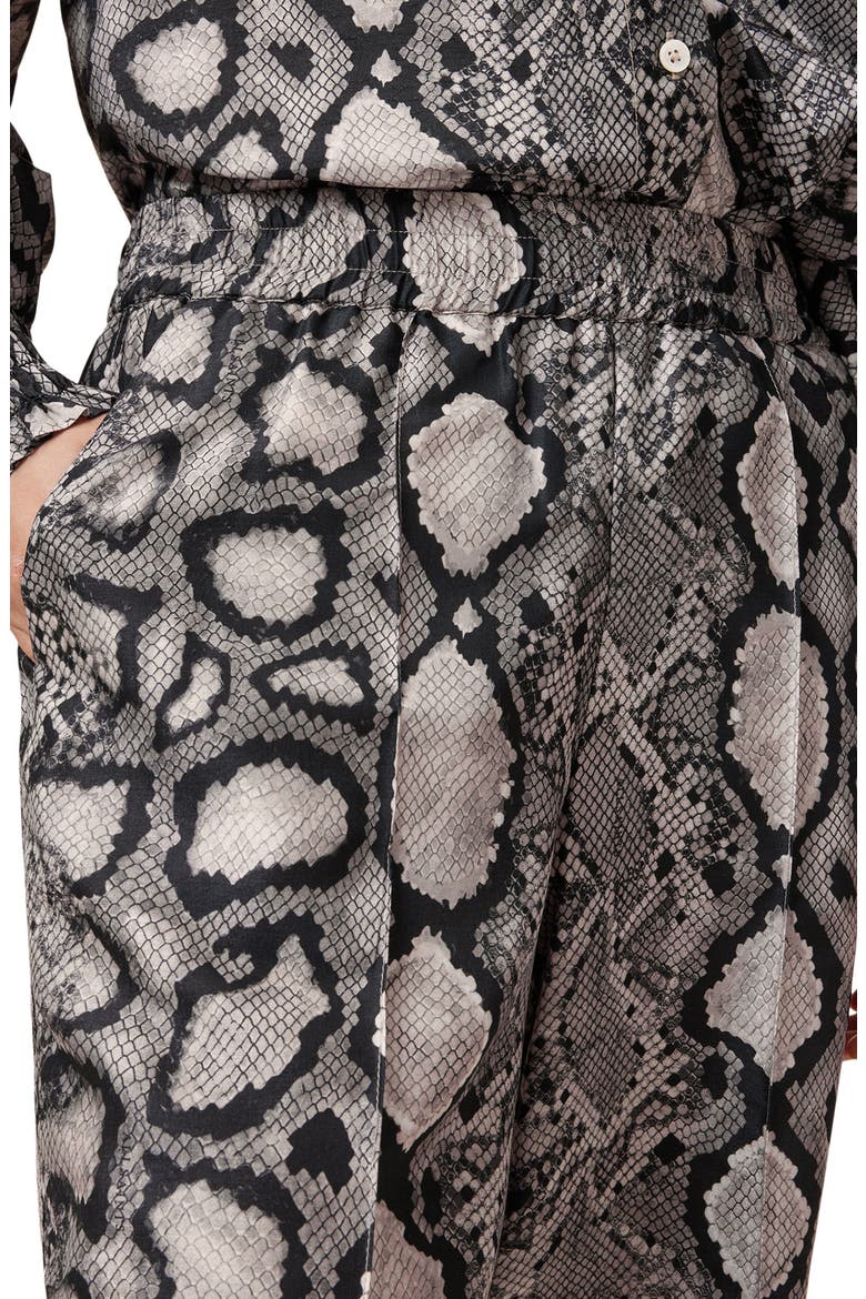 Snakeskin Print Charli Pants, Alternate, color, FLOW ECRU WHITE