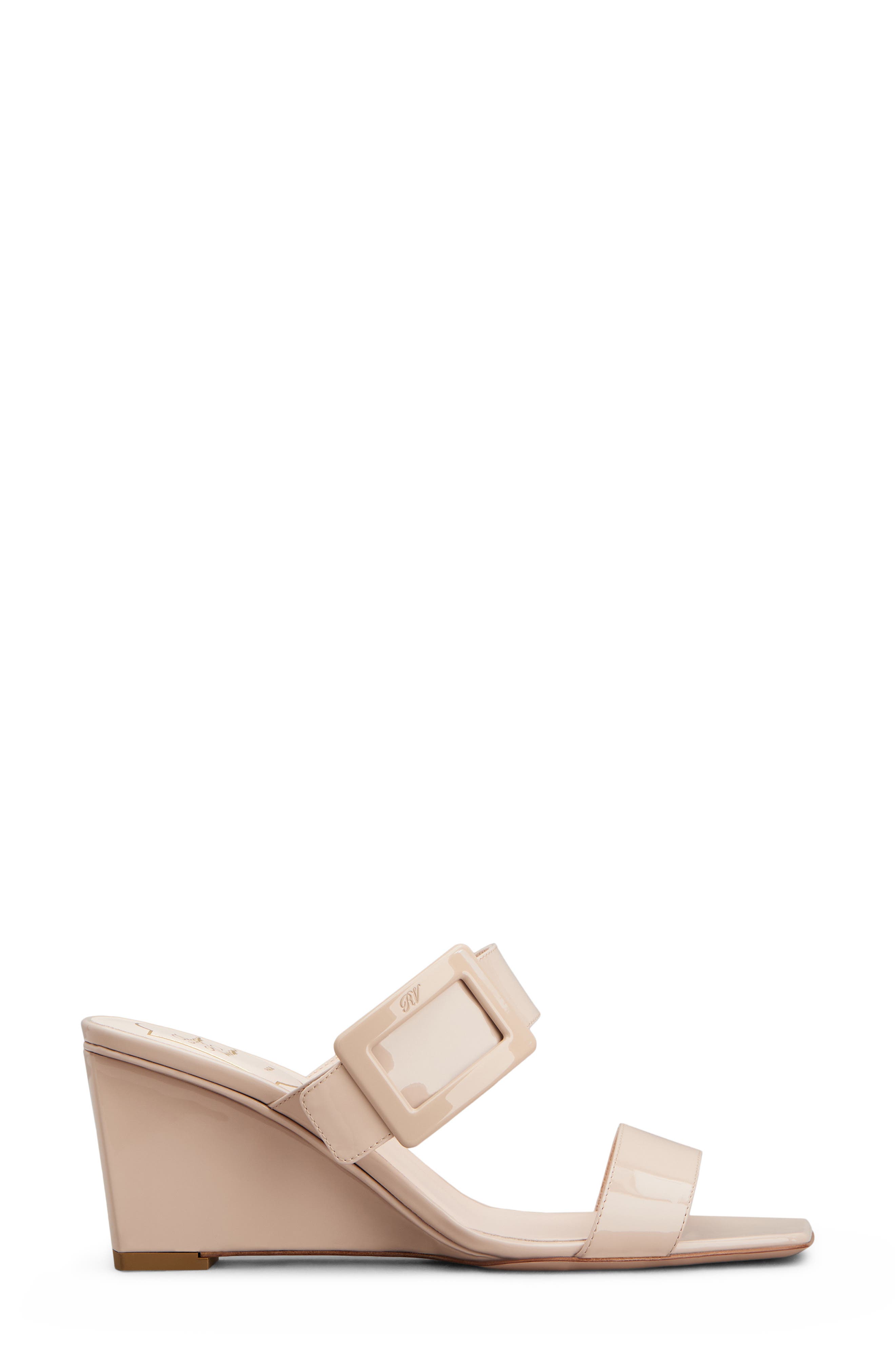 Roger Vivier Belle Vivier Wedge Sandal, Main, color, Collant