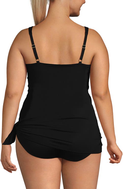 LANDS' END LANDS' END SLENDER SUIT FAUXKINI ONE PIECE SWIMSUIT