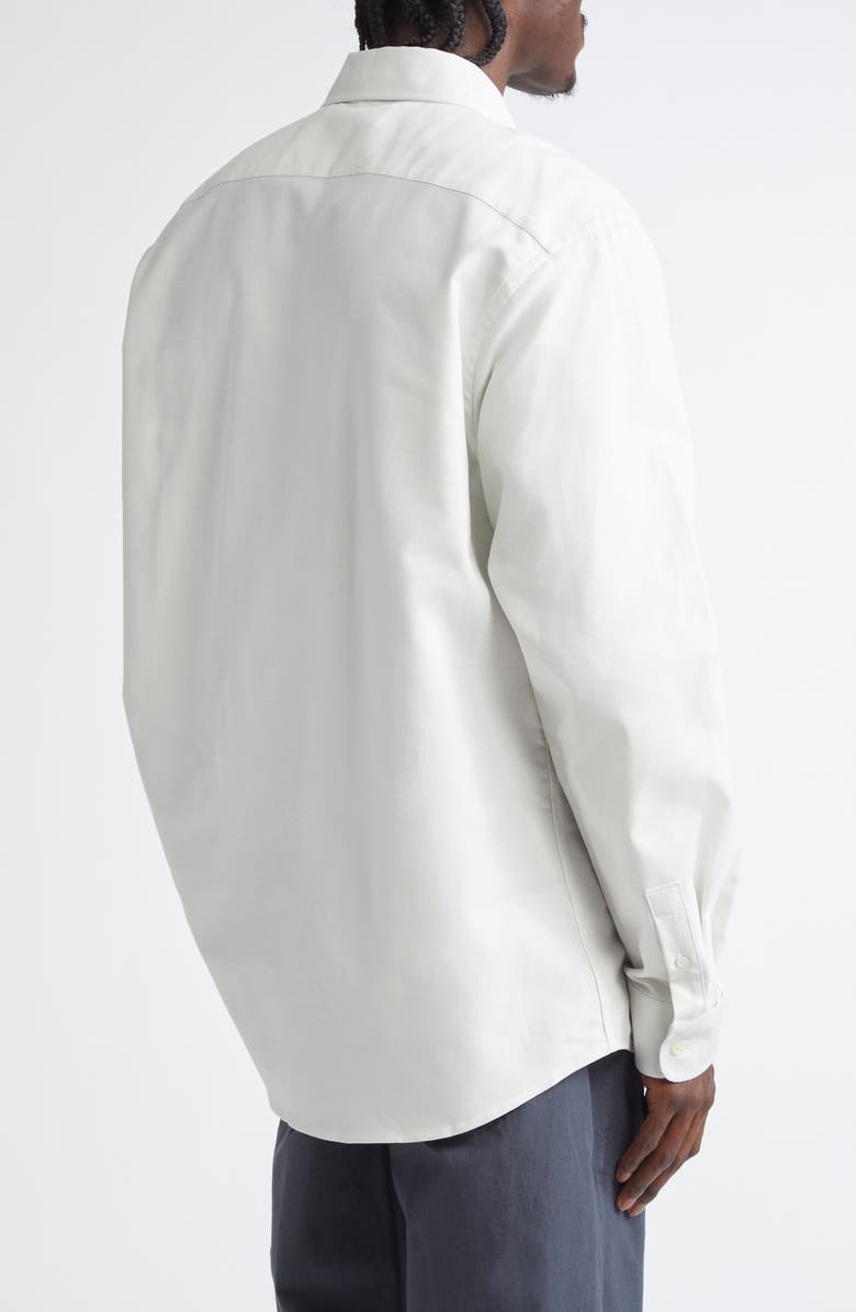 PALMES Deuce Organic Cotton Button-Down Oxford Shirt, Alternate, color, Light Blue Stripe