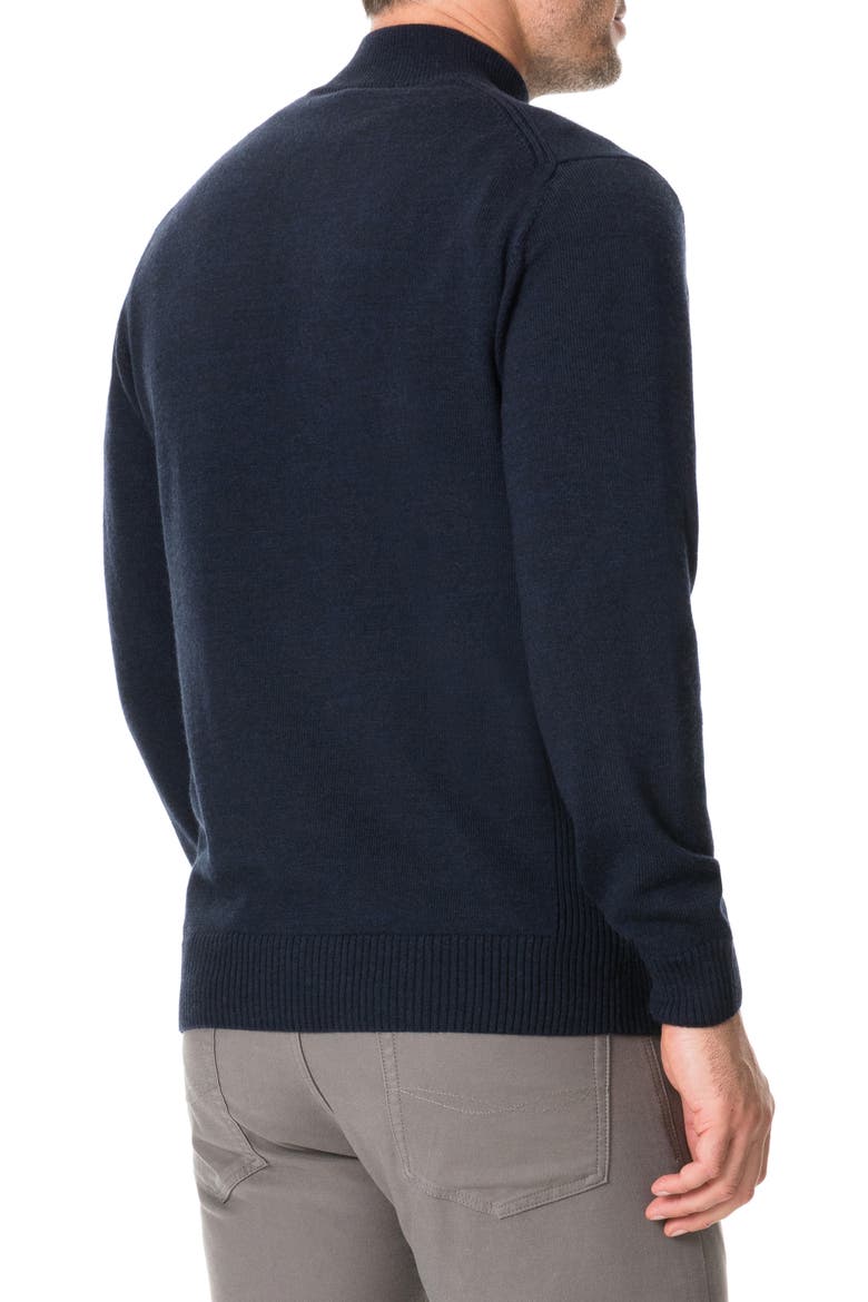 Junction Traceable Wool Quarter Zip Sweater, Alternate, color, TWILIGHT
