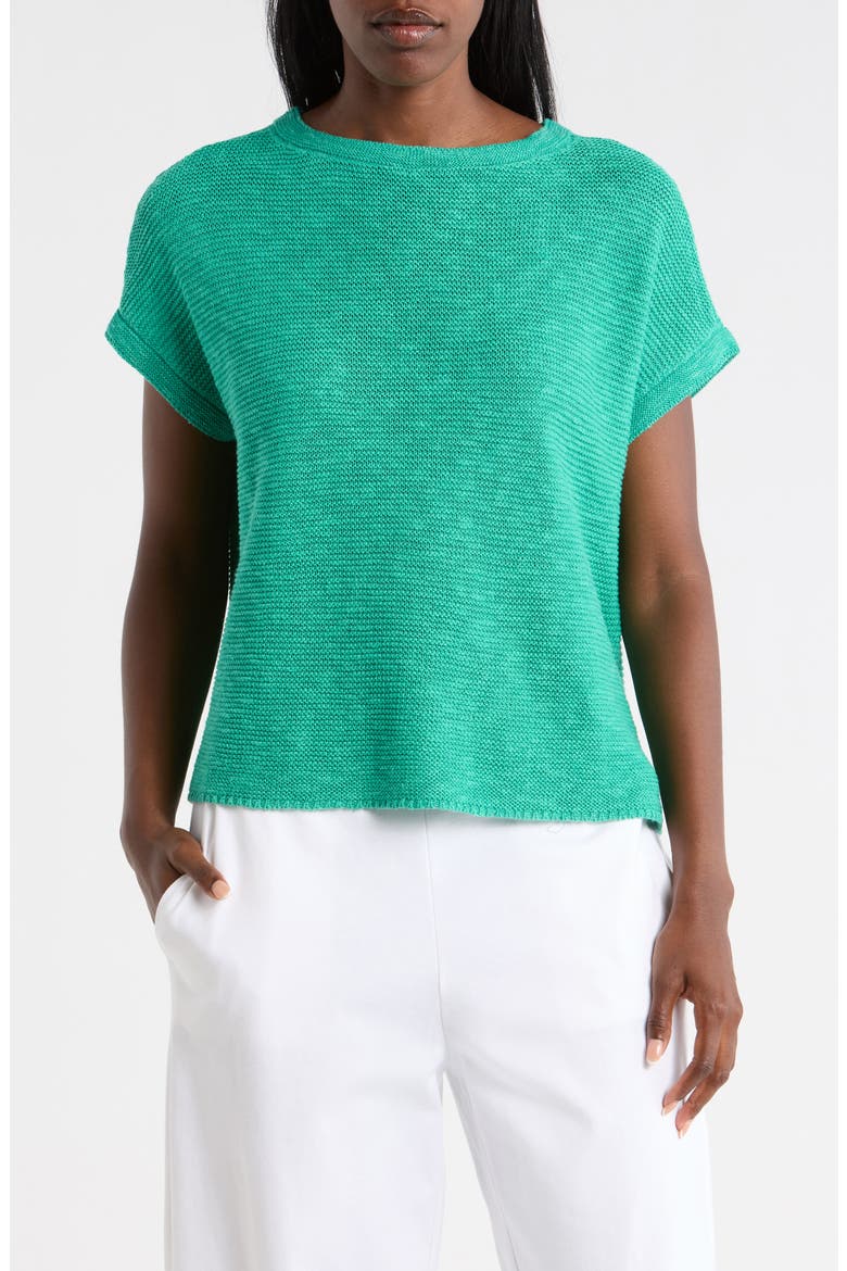 Bateau Neck Sweater, Main, color, JADE