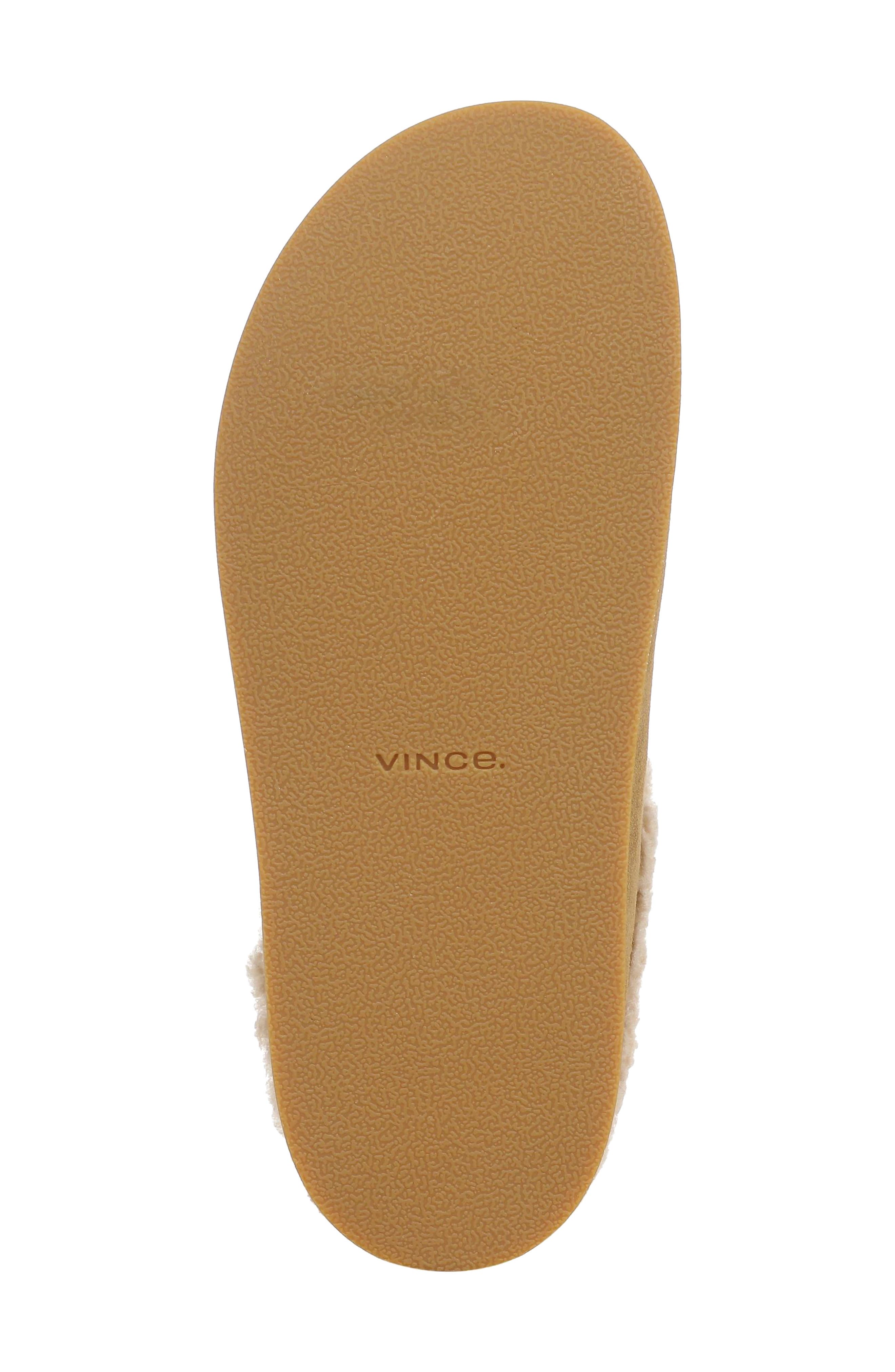 Leo Genuine Shearling Scuff Slipper, Alternate, color, HONEY BROWN