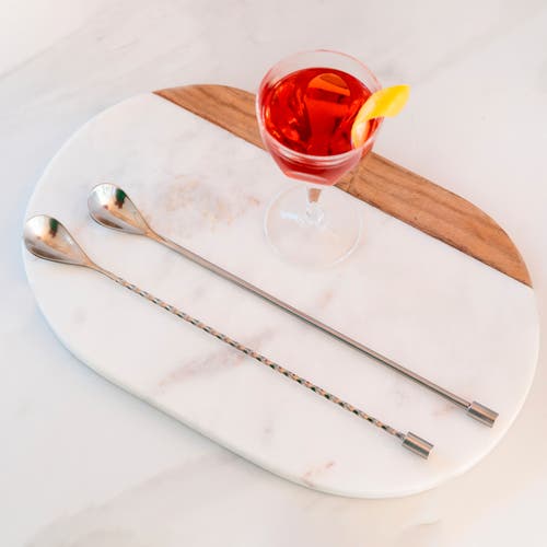 A Bar Above Stainless Steel Bar Spoons, Combo Set Of 2 In Stainless Steel