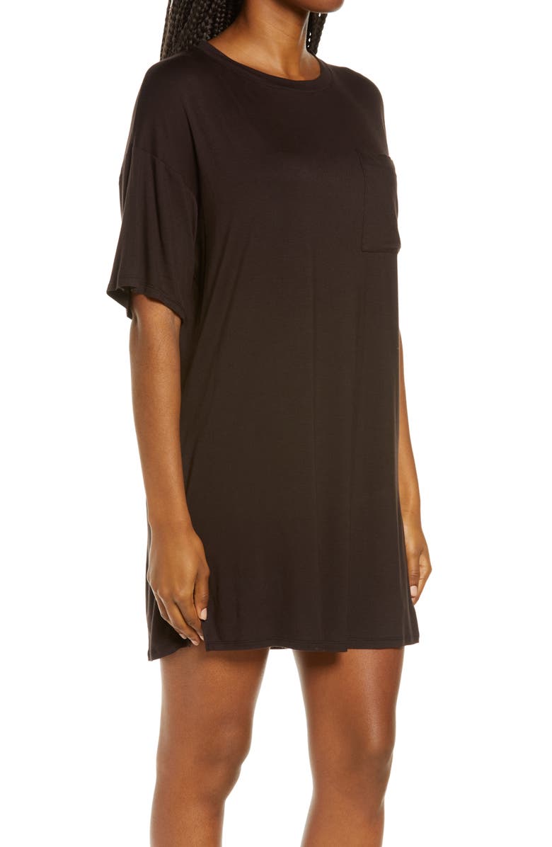 Refinery29 Jersey Sleep Shirt, Alternate, color, 