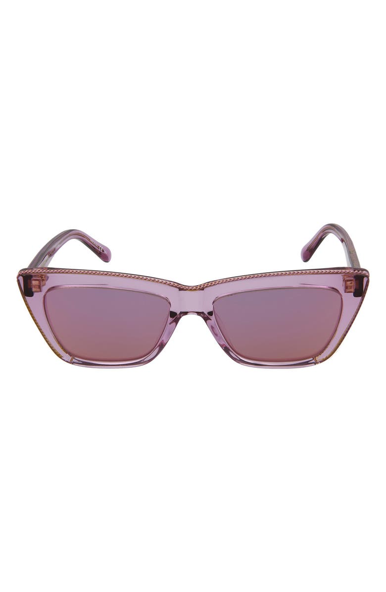 Stella McCartney 54mm Cat Eye Sunglasses, Main, color,