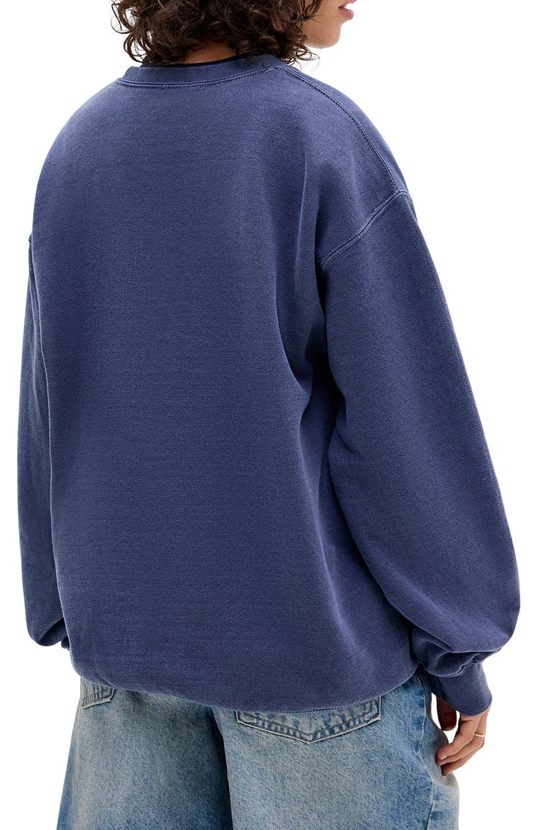 New York Badge Sweatshirt, Alternate, color, BLUE