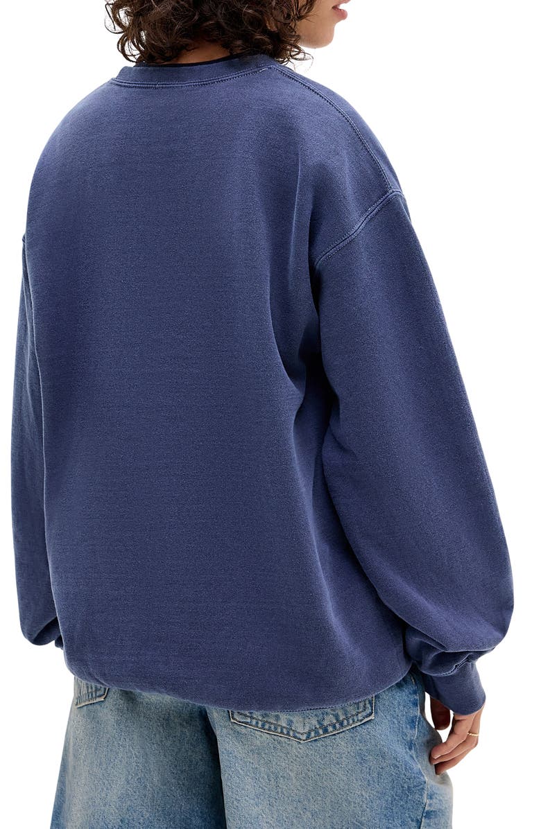 BDG Urban Outfitters New York Badge Sweatshirt, Alternate, color, Blue