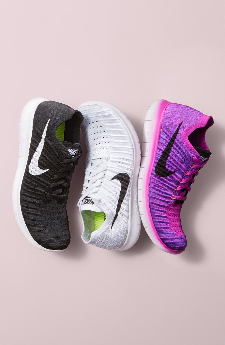 Nike 'Free Flyknit' Running Shoe, Alternate, color,
