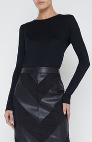 L'AGENCE Ayla Long Sleeve T-Shirt