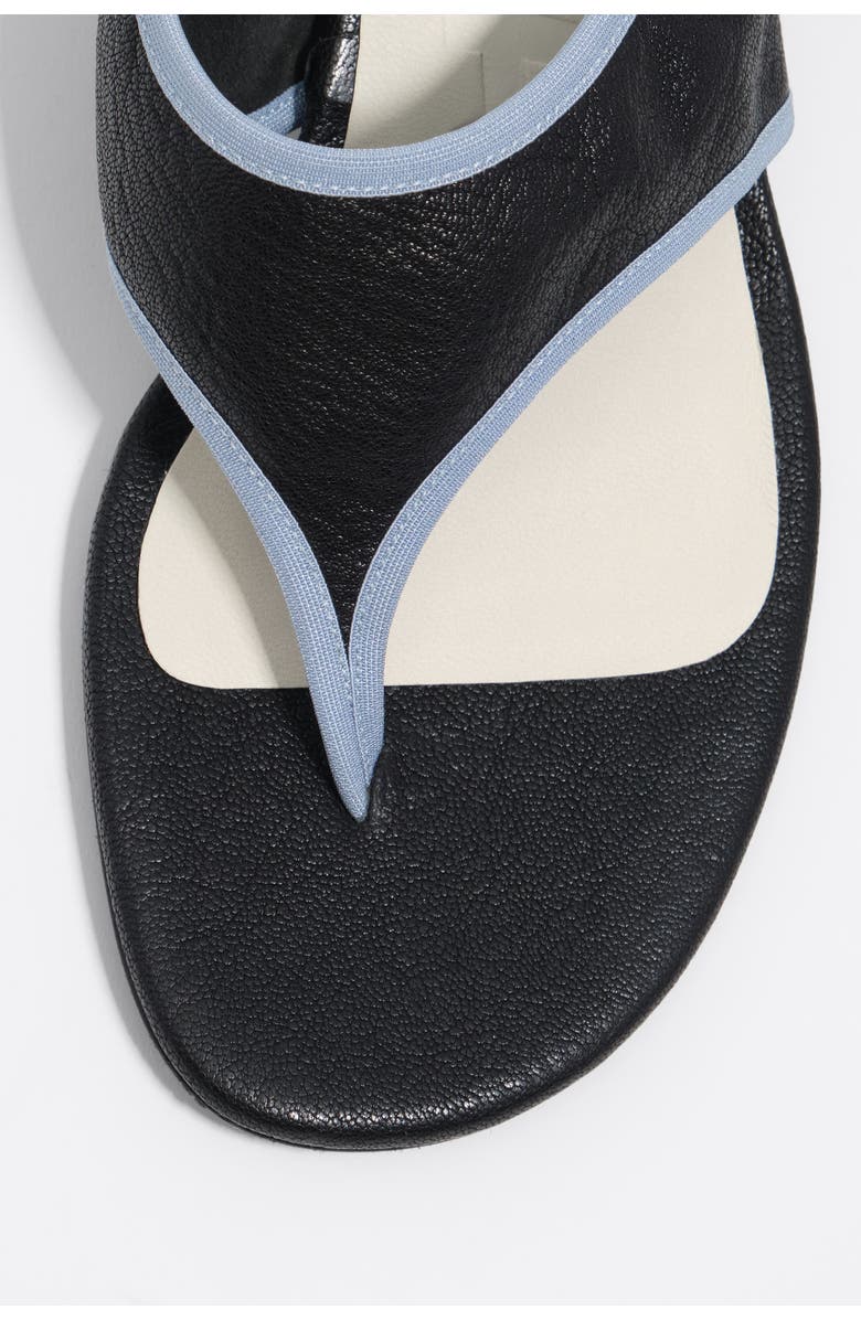 Bimba y Lola Heeled sandal in leather, Alternate, color, Black