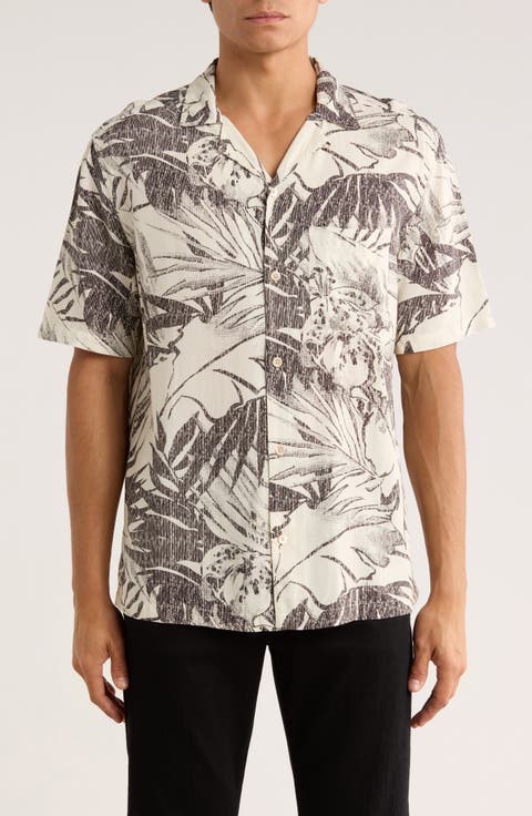 Pulse Short Sleeve Button-Up Camp Shirt