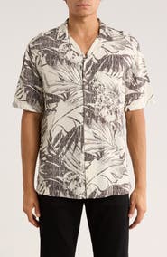 AllSaints Pulse Short Sleeve Button-Up Camp Shirt