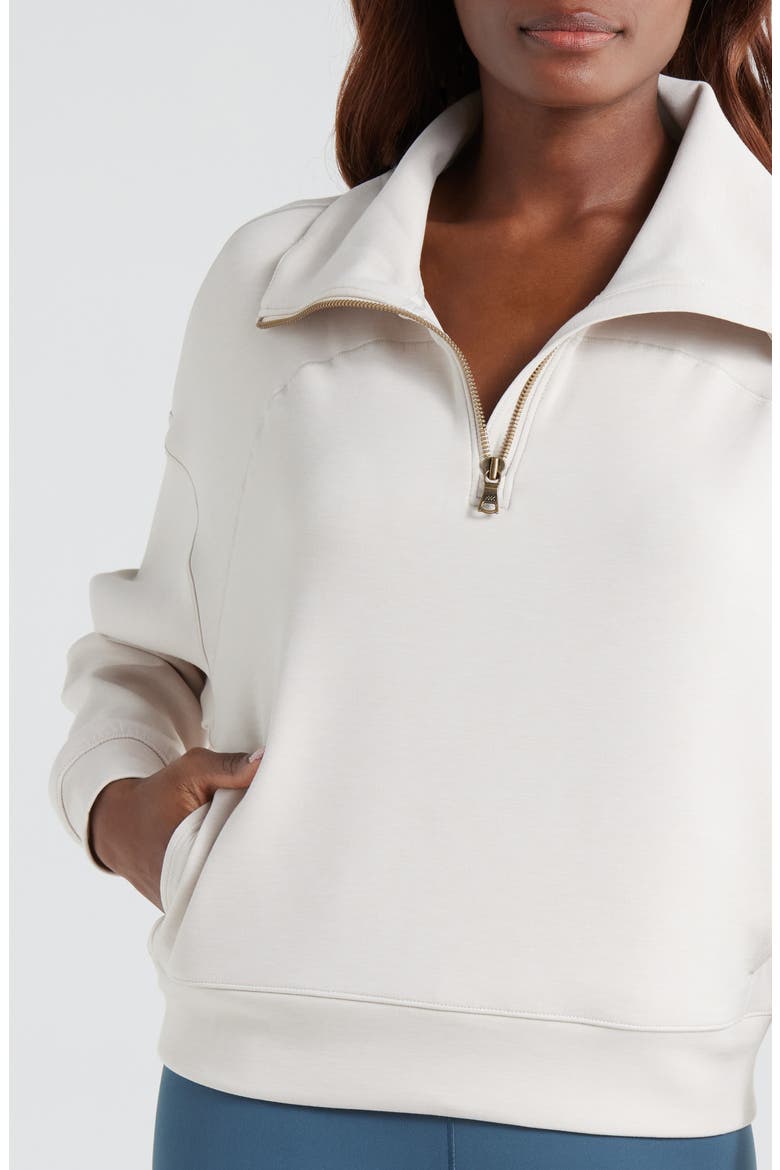 DreamGlow Half Zip, Alternate, color, SAND