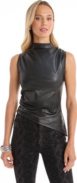 The Noli Shop Zaina Leather Top