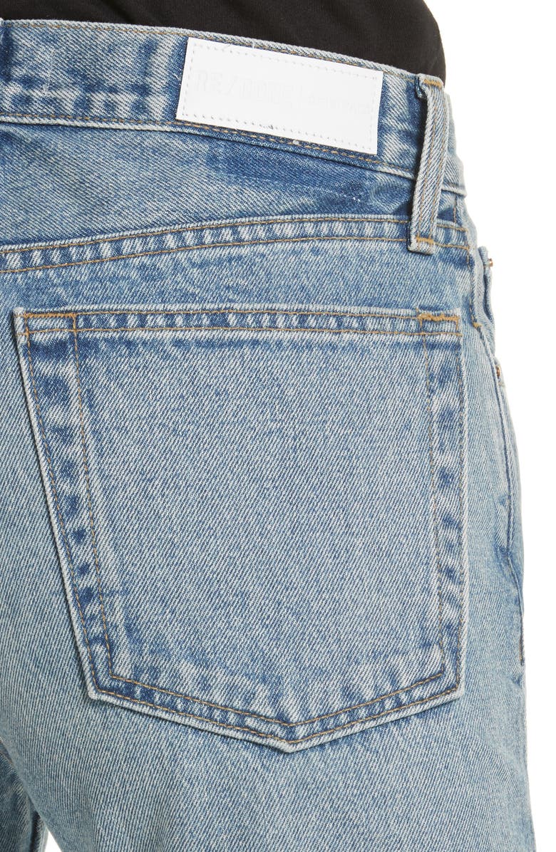 Re/Done High Waist Stove Pipe Jeans, Alternate, color, 