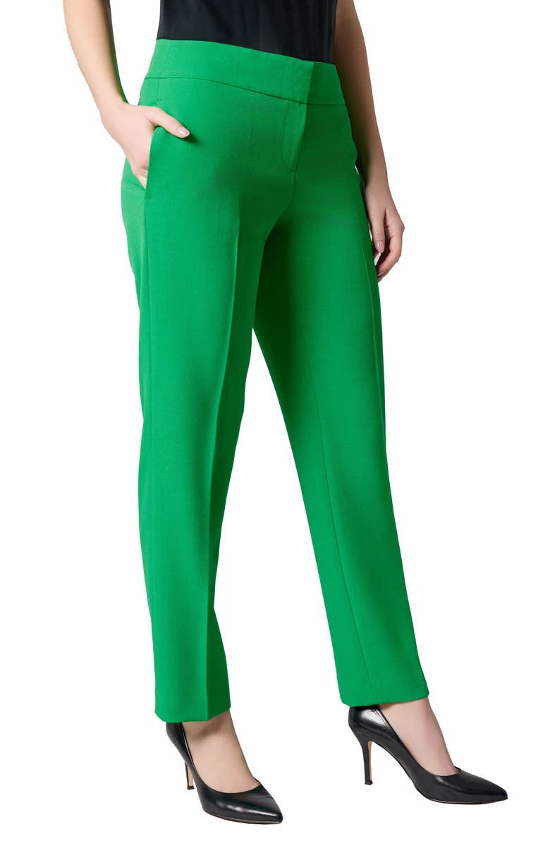 KASPER Flat Front Slim Pants, Alternate, color, 