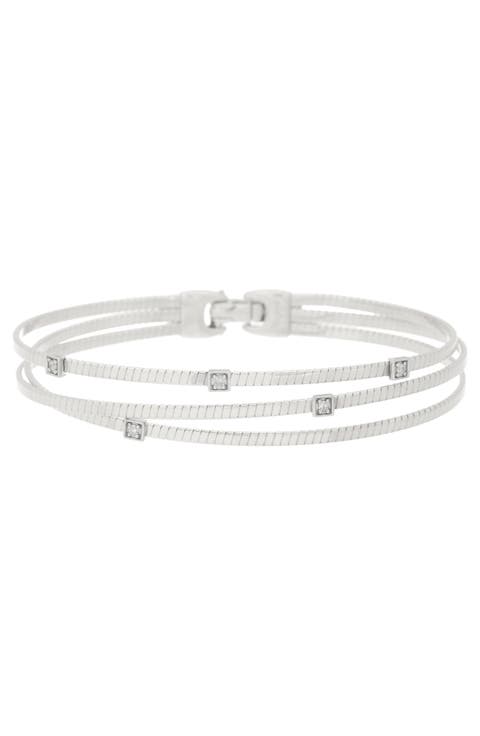 Diamond Three-Row Bracelet - 0.18ct.