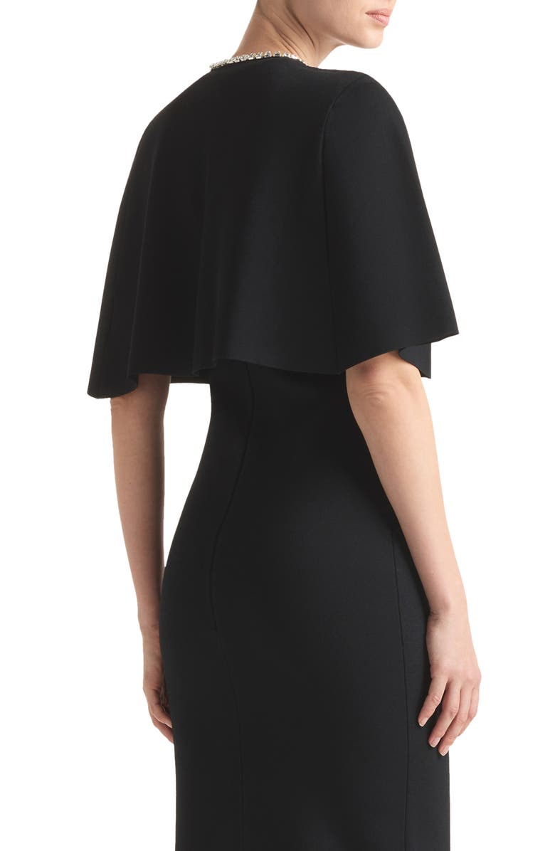 St. John Evening Crystal Detail Half Milano Capelet, Alternate, color,