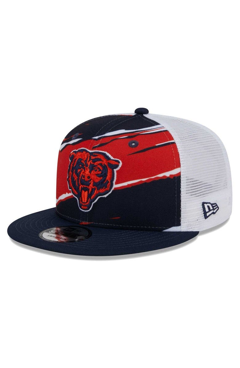 New Era Men's New Era Navy Chicago Bears Tear Trucker 9FIFTY Snapback Hat, Main, color, Navy