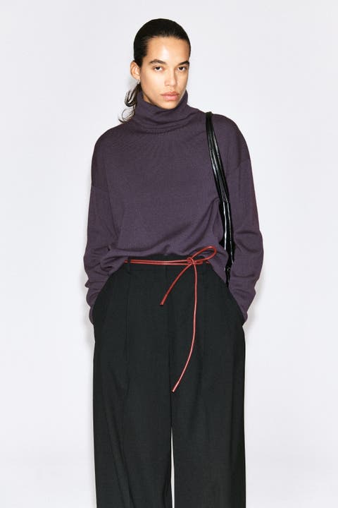 Merino Wool Roll-Neck Sweater