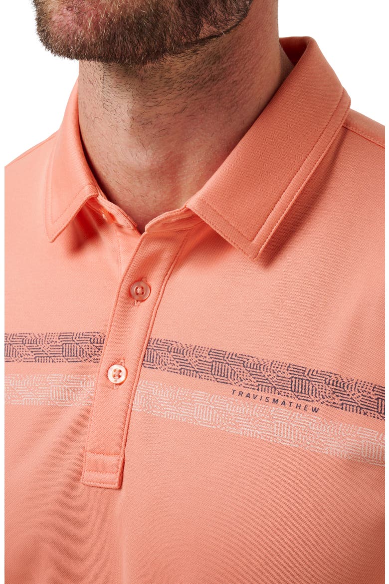 Roaming Routes Chest Stripe Polo, Alternate, color, TERRA COTTA
