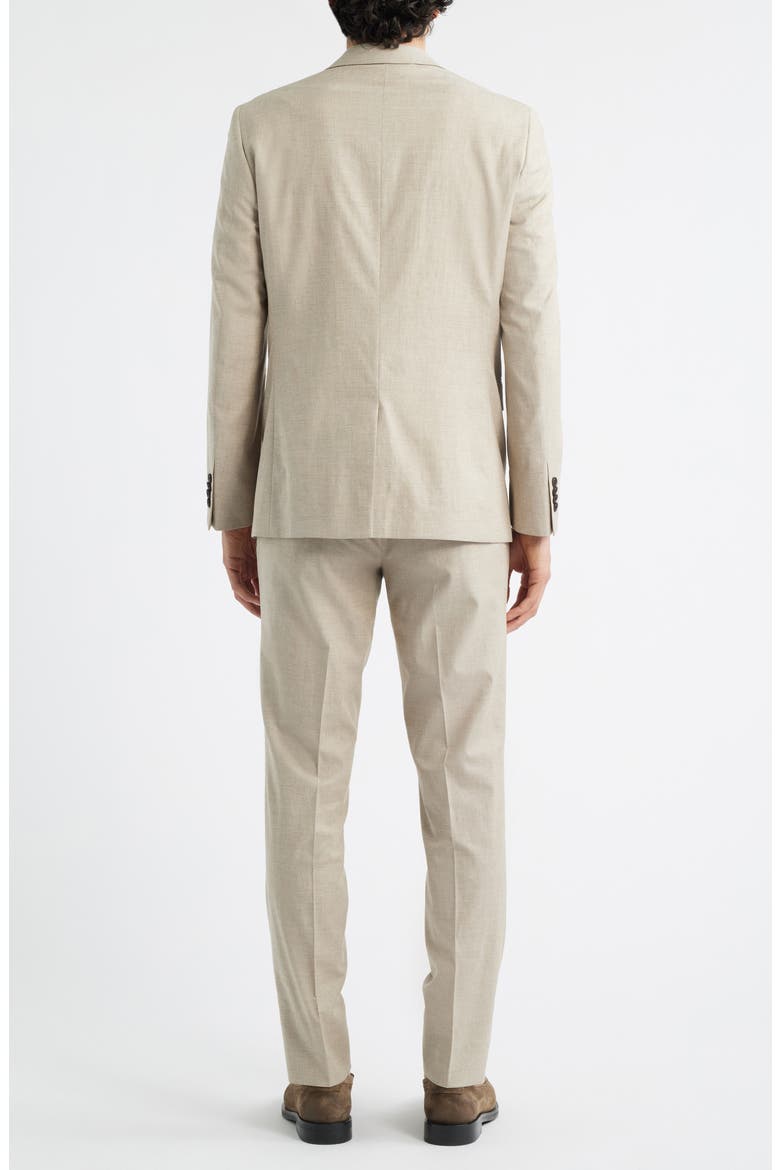 Ross Slim Fit Tan Cotton & Wool Blend Suit, Alternate, color, SAND