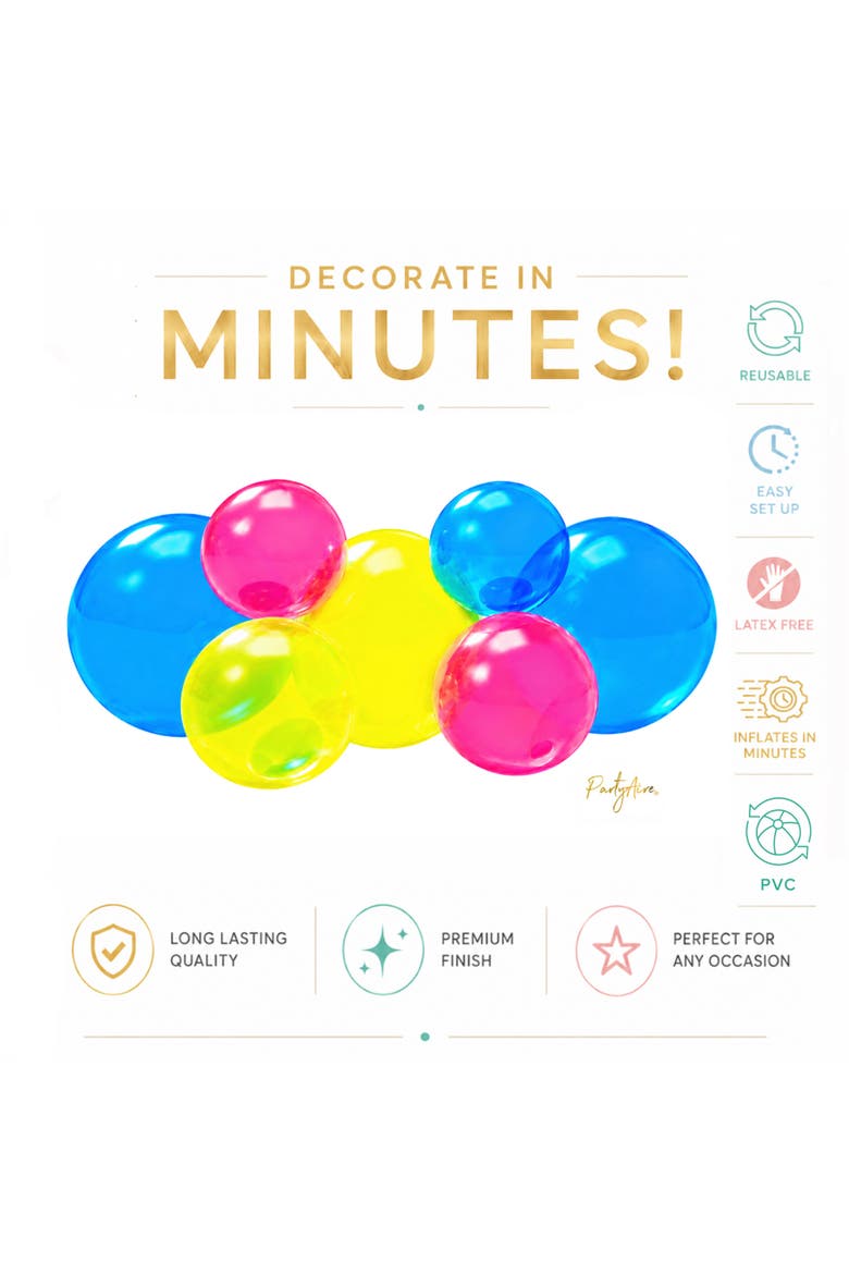Partyaire 4 ft Neon Reusable Balloon Garland Party Decoration | Nordstrom