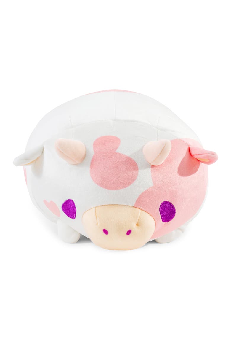 MochiOshis Cow 12-Inch Character Plush Toy, Alternate, color, Black/White