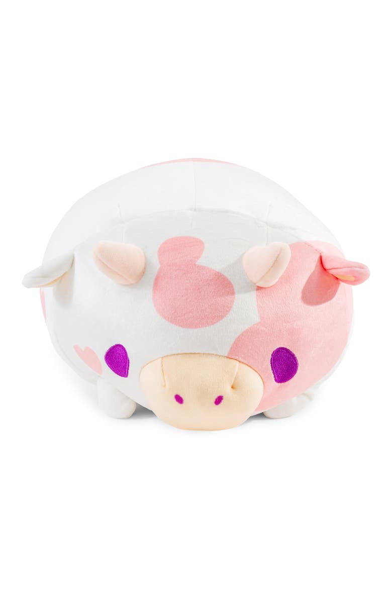 Toynk MochiOshis Cow 12-Inch Character Plush Toy, Alternate, color, Black/White